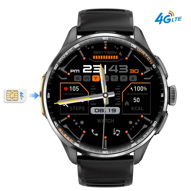 YES Power Link Pro 4G Android Smartwatch with 1.6" AMOLED Display, 3GB RAM, 32GB Storage, Rotating Camera & 950mAh Battery